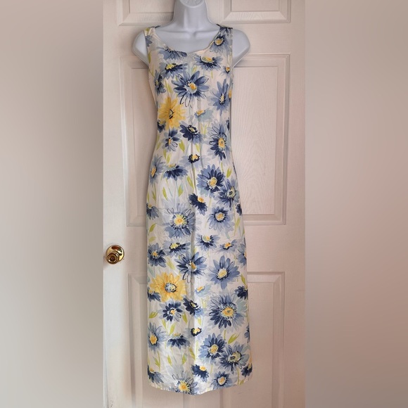Liz Claiborne Dresses & Skirts - Liz Claiborne cotton/linen summer long dress size 4